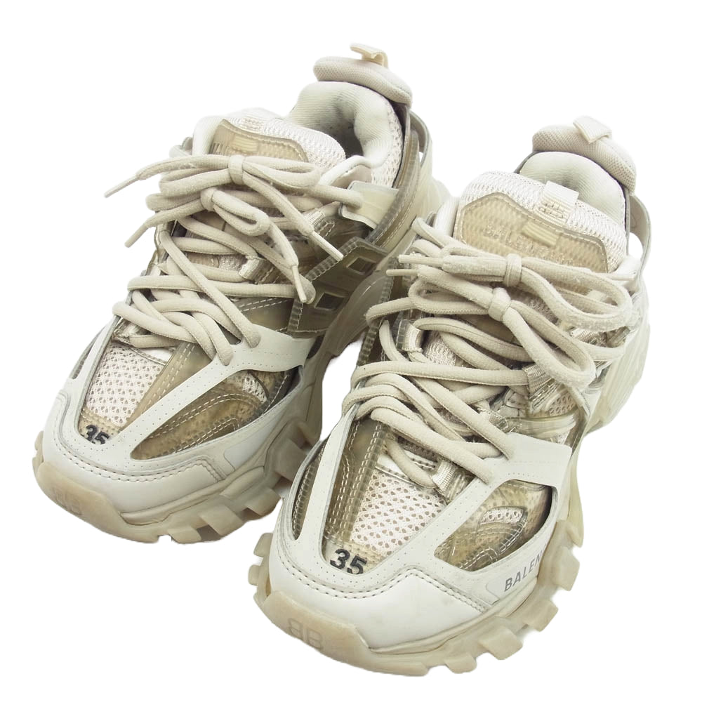 BALENCIAGA バレンシアガ 647741 track トラック トレーナー スニーカー ベージュ系 23cm【中古】