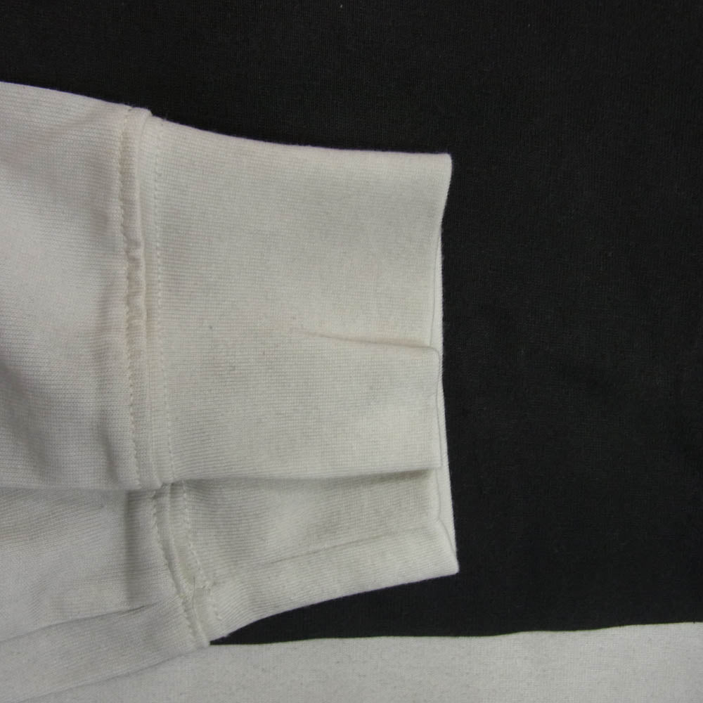 ATTACHMENT アタッチメント 21AW AJ12-221 MERCERIZATION JERSEY PAINT DYE L/S T-SHIRT バイカラー ペイント カットソー 長袖 ブラック系 3【中古】