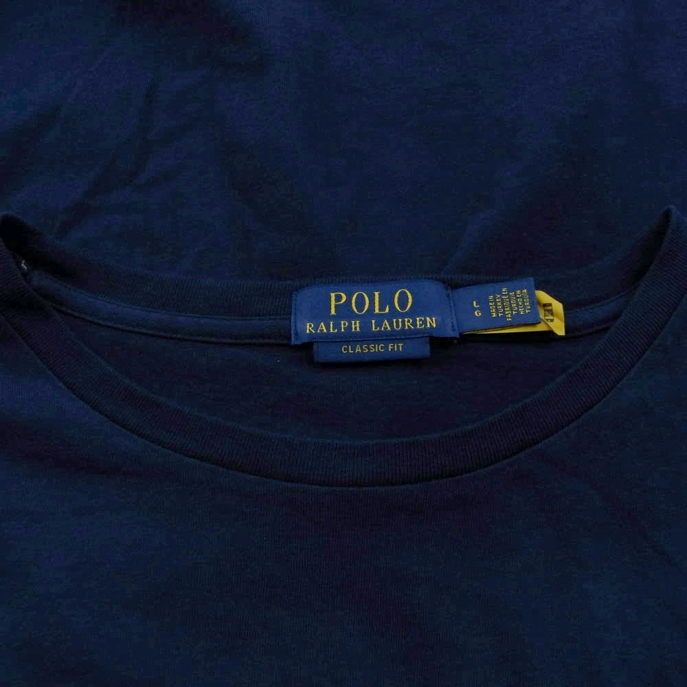 POLO RALPH LAUREN ポロ・ラルフローレン ポロベア Tシャツ 半袖 カットソー ネイビー系 L【中古】
