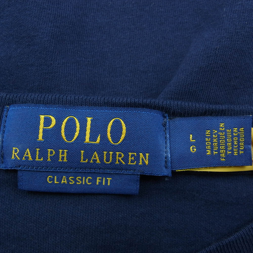POLO RALPH LAUREN ポロ・ラルフローレン ポロベア Tシャツ 半袖 カットソー ネイビー系 L【中古】