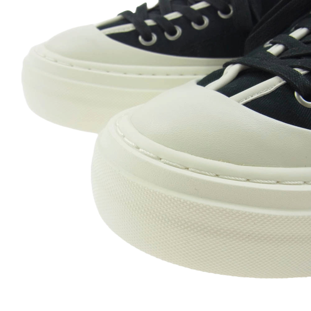 ATTACHMENT アタッチメント AA22-029 CO TWILL LOW CUT TRAINERS コットン ツイル ローカット トレーナー スニーカー ブラック系 ホワイト系 41【極上美品】【中古】