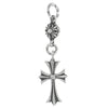 CHROME HEARTS クロムハーツ（原本有） 1BALL TINY CH CROSS 1ボール タイニー chクロス チャーム シルバー系【中古】
