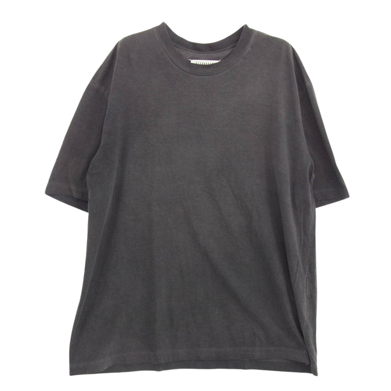 MAISON MARGIELA メゾンマルジェラ 20SS S30GC0704 10ライン 四つタグ ガーメントダイ オーバーサイズ クルーネック 半袖 Tシャツ カットソー グレー系 チャコール系 46【中古】