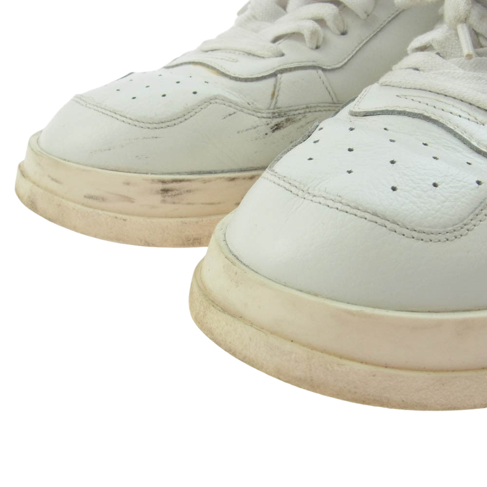 ゴウド レザー ローカット キャンバス スニーカー ホワイト系 41【中古】