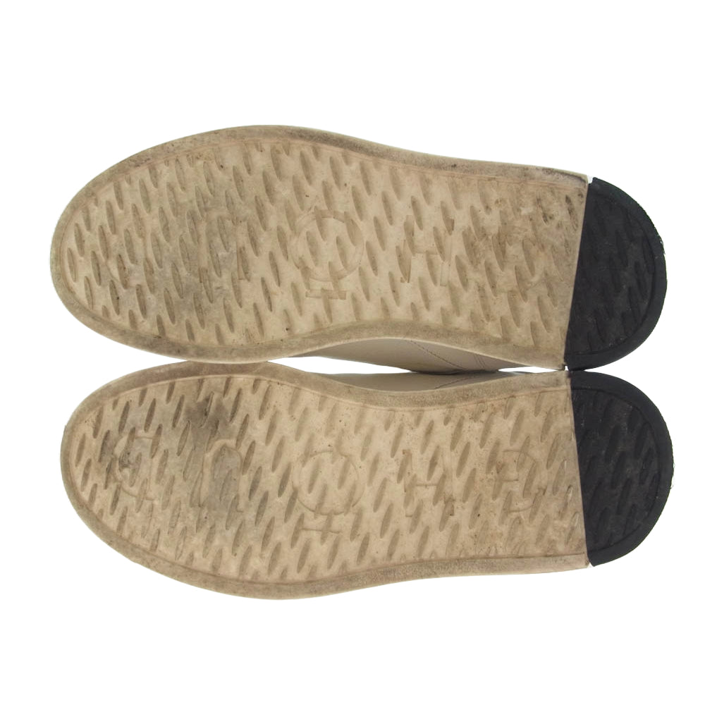 ゴウド レザー ローカット キャンバス スニーカー ホワイト系 41【中古】