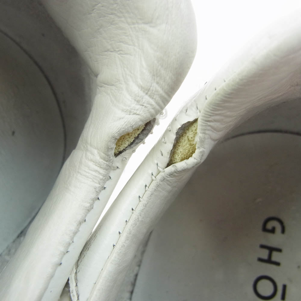 ゴウド レザー ローカット キャンバス スニーカー ホワイト系 41【中古】