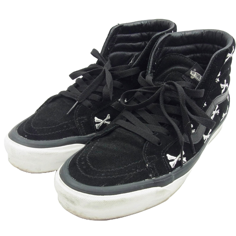 WTAPS ダブルタップス 20AW VN0A4BVB20P × VANS OG Sk8-Hi Lx Black Crossbones ヴァンズ バンズ スケートハイ クロスボーン ハイカット スニーカー ブラック系 27.5cm【中古】