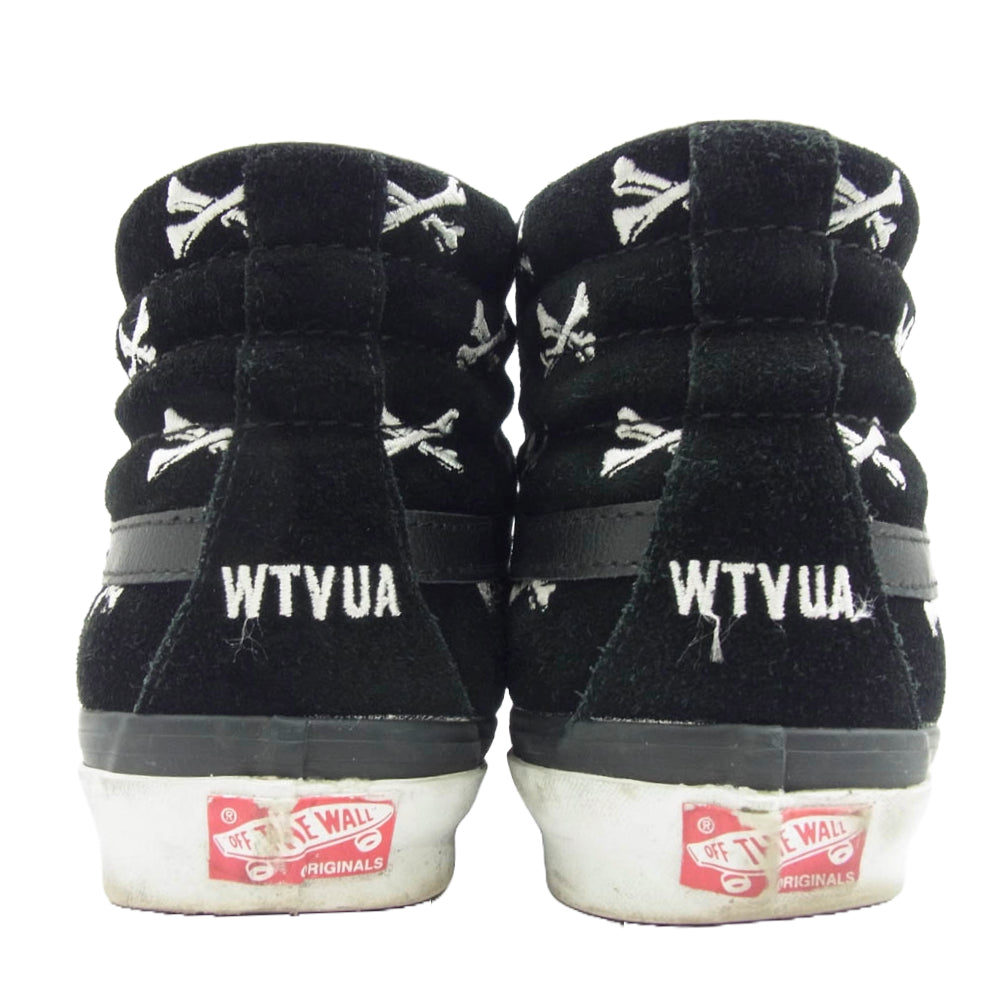 WTAPS ダブルタップス 20AW VN0A4BVB20P × VANS OG Sk8-Hi Lx Black Crossbones ヴァンズ バンズ スケートハイ クロスボーン ハイカット スニーカー ブラック系 27.5cm【中古】
