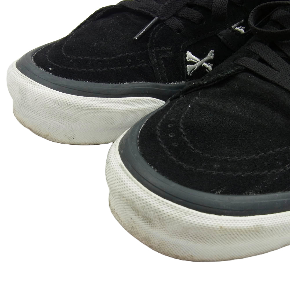 WTAPS ダブルタップス 20AW VN0A4BVB20P × VANS OG Sk8-Hi Lx Black Crossbones ヴァンズ バンズ スケートハイ クロスボーン ハイカット スニーカー ブラック系 27.5cm【中古】
