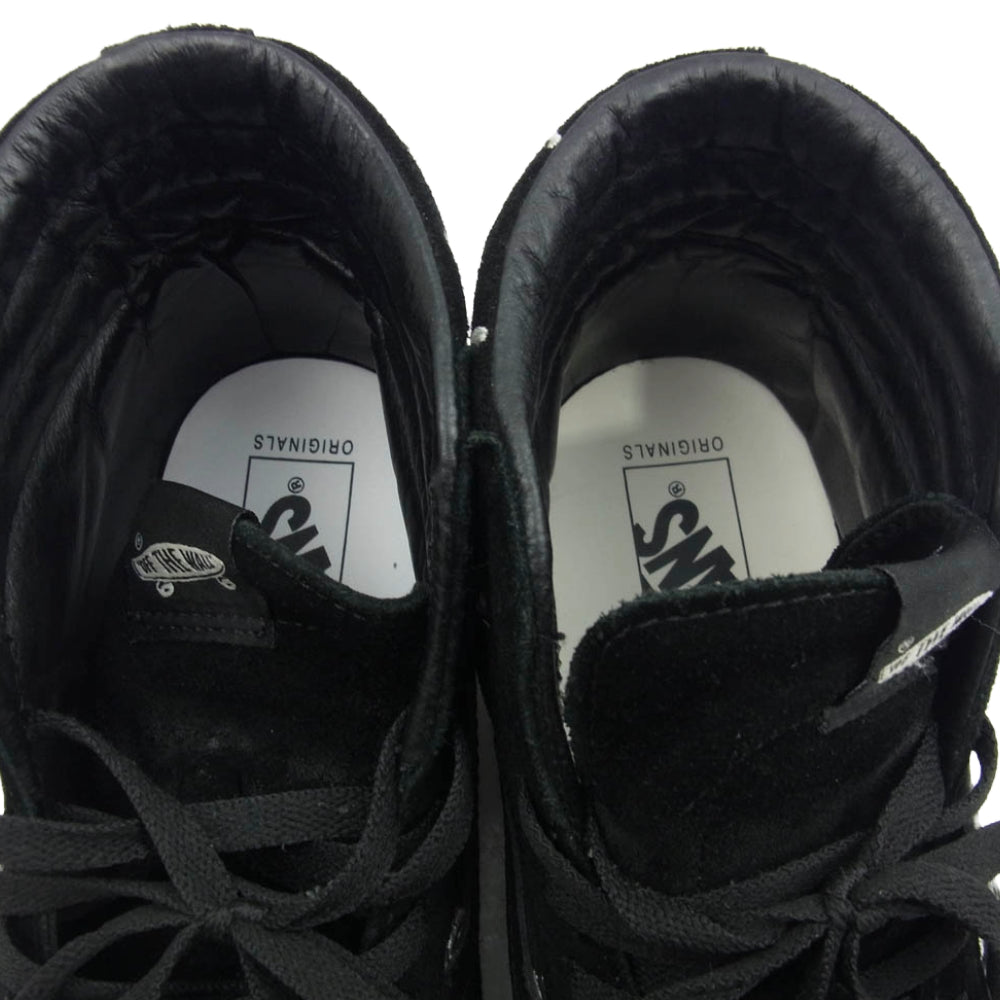 WTAPS ダブルタップス 20AW VN0A4BVB20P × VANS OG Sk8-Hi Lx Black Crossbones ヴァンズ バンズ スケートハイ クロスボーン ハイカット スニーカー ブラック系 27.5cm【中古】