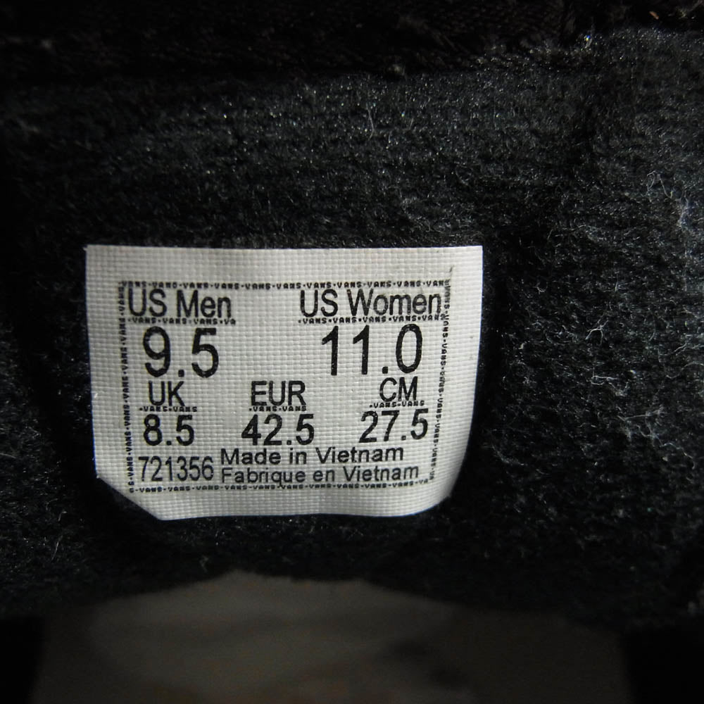 WTAPS ダブルタップス 20AW VN0A4BVB20P × VANS OG Sk8-Hi Lx Black Crossbones ヴァンズ バンズ スケートハイ クロスボーン ハイカット スニーカー ブラック系 27.5cm【中古】