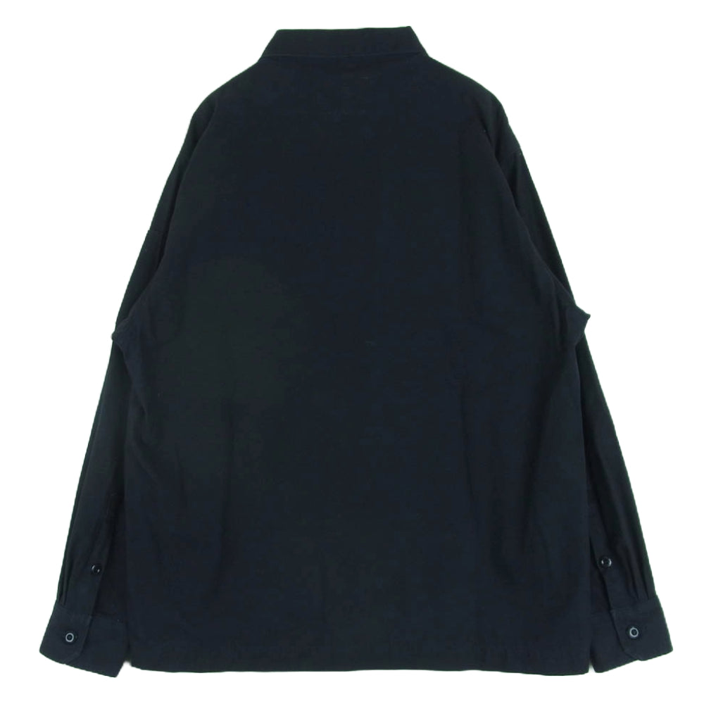 WTAPS ダブルタップス 21AW 211BRDT-SHM02 Jungle 01 LS COTTON TWILL コットン ツイル ユーティリティ シャツ 長袖 ブラック系 03【中古】