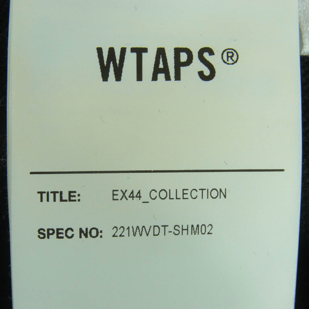 WTAPS ダブルタップス 22SS 221WVDT-SHM02 JUNGLE 01 LS COTTON OXFORD TEXTILE ジャングル 01 ロングスリーブ シャツ コットン クロスボーン ジャケット ブラック系 ホワイト系 03【中古】