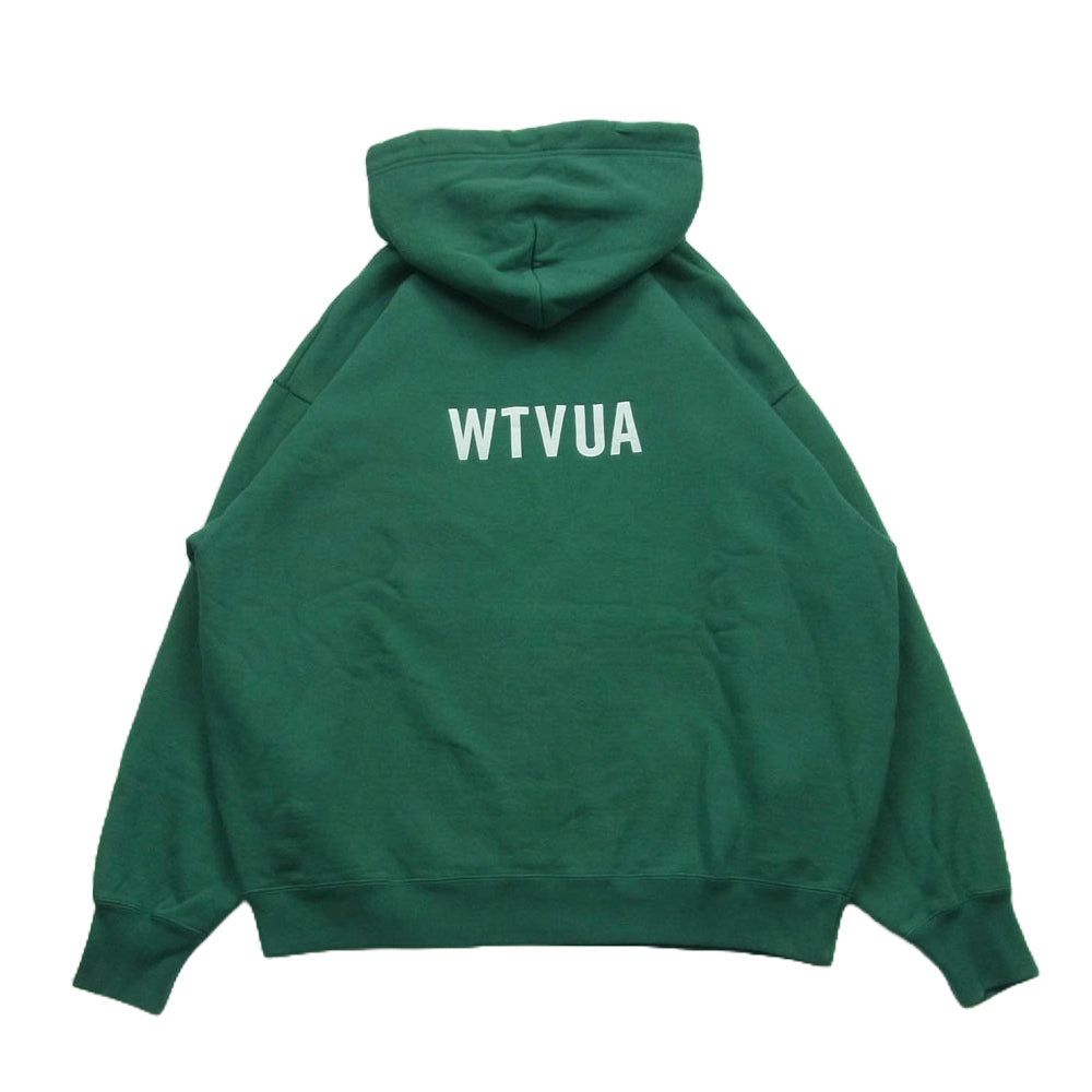 WTAPS ダブルタップス 24SS 241ATDT-CSM02 SIGN HOODY COTTON TSSC サイン フーディ コットン スウェット パーカー グリーン系 04【中古】