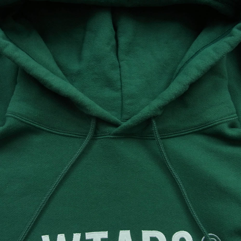 WTAPS ダブルタップス 24SS 241ATDT-CSM02 SIGN HOODY COTTON TSSC サイン フーディ コットン スウェット パーカー グリーン系 04【中古】