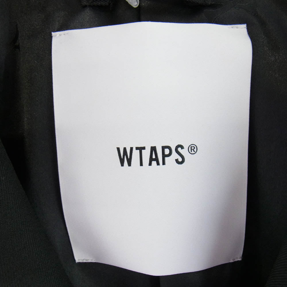WTAPS ダブルタップス 23AW 232TQDT-JKM04 ACADEMY / JACKET / POLY. TWILL アカデミー テーラード ジャケット ブラック系 03【美品】【中古】