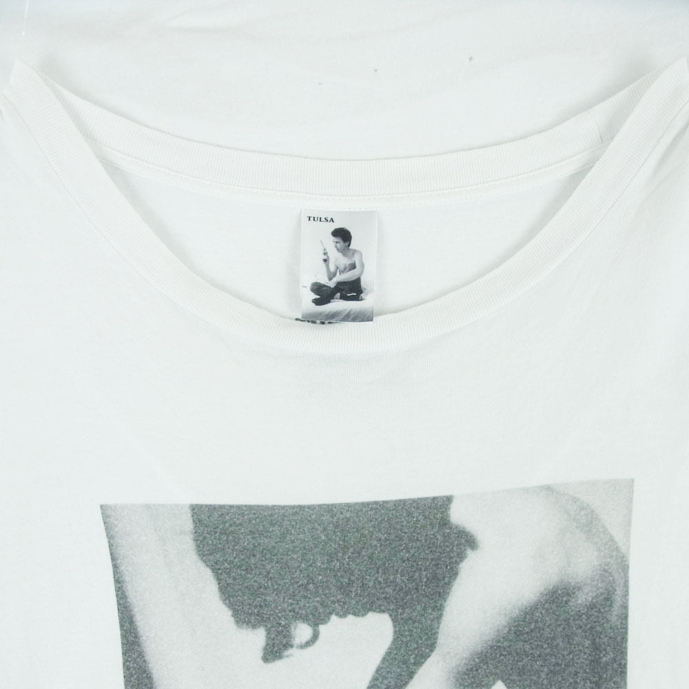 WACKO MARIA ワコマリア STIE-lo LARRY CLARK TULSA STANDARD CREW NECK T-SHIRT ラリー クラークプリント 半袖 Tシャツ ホワイト系 XL【中古】