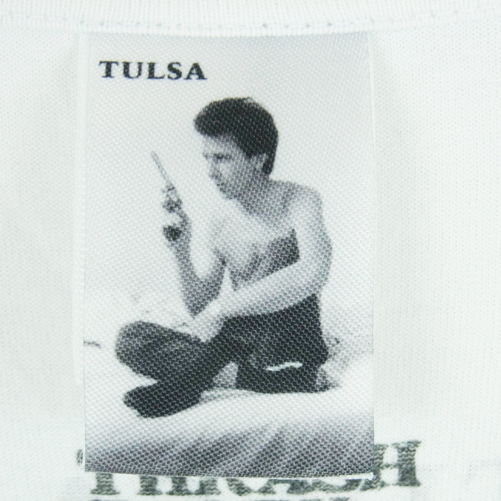 WACKO MARIA ワコマリア STIE-lo LARRY CLARK TULSA STANDARD CREW NECK T-SHIRT ラリー クラークプリント 半袖 Tシャツ ホワイト系 XL【中古】