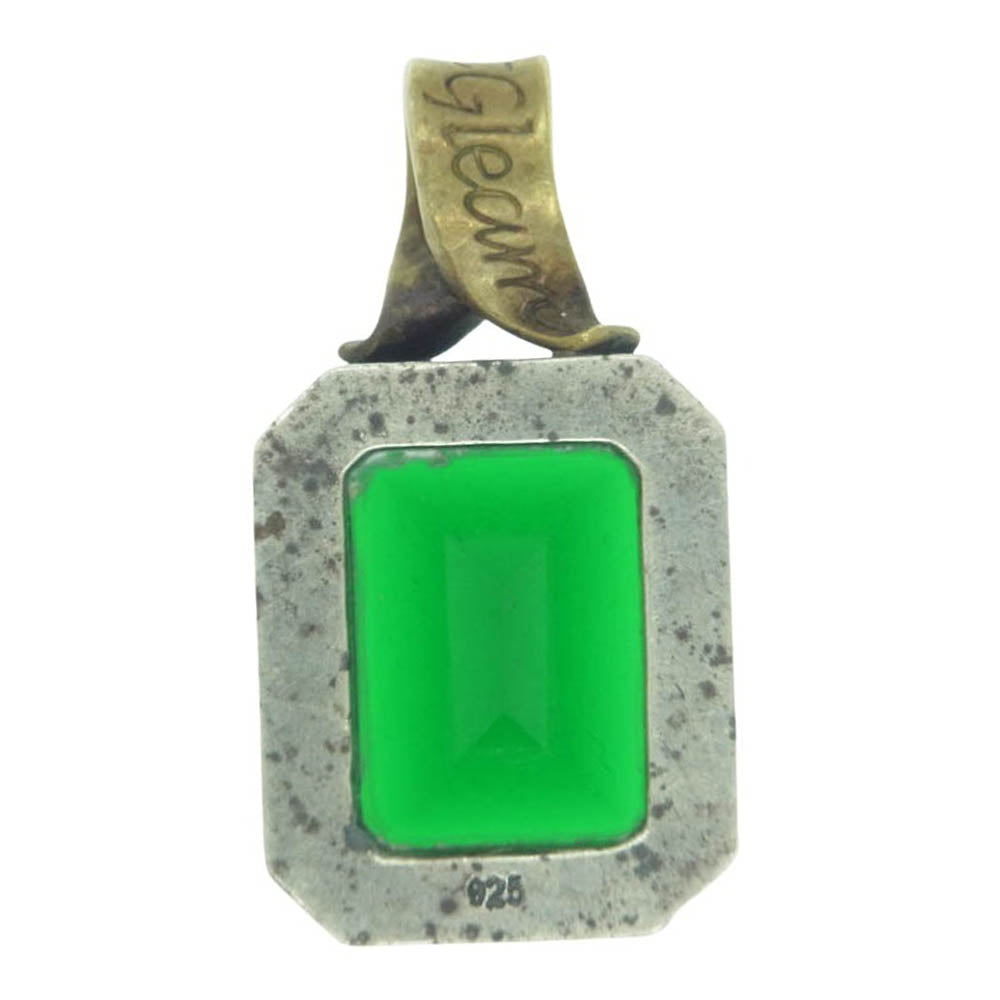 ARGENT GLEAM アージェントグリーム ストーン ペンダント トップ グリーン系 シルバー系【中古】