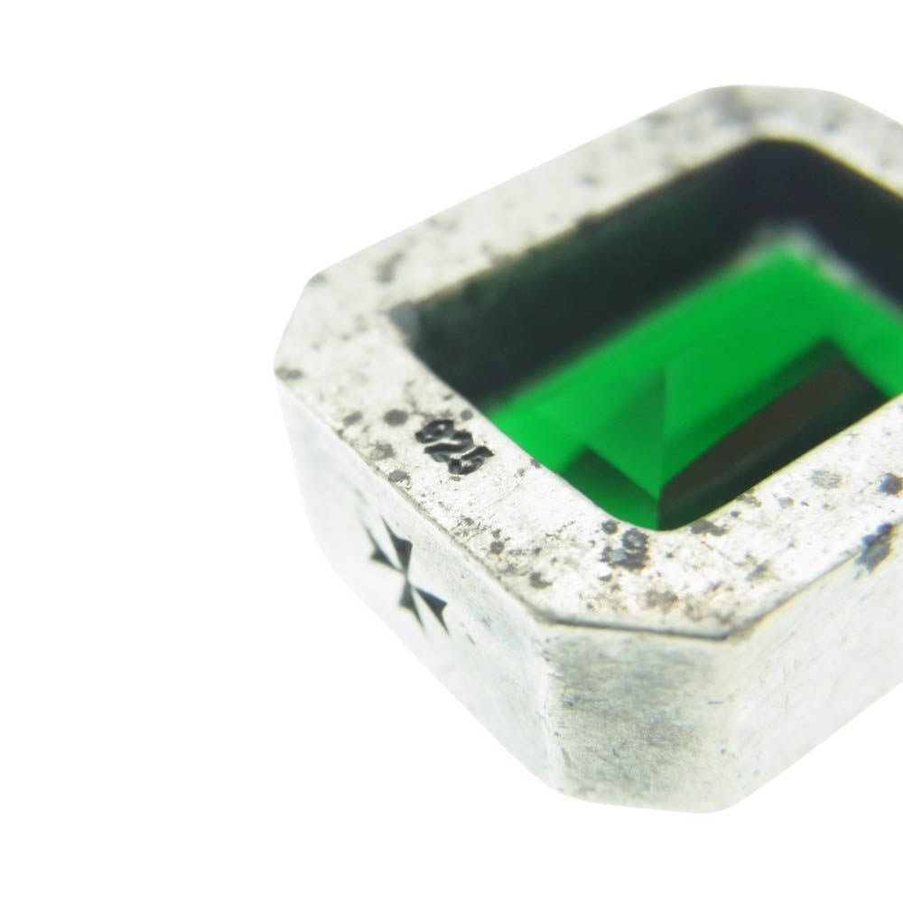 ARGENT GLEAM アージェントグリーム ストーン ペンダント トップ グリーン系 シルバー系【中古】