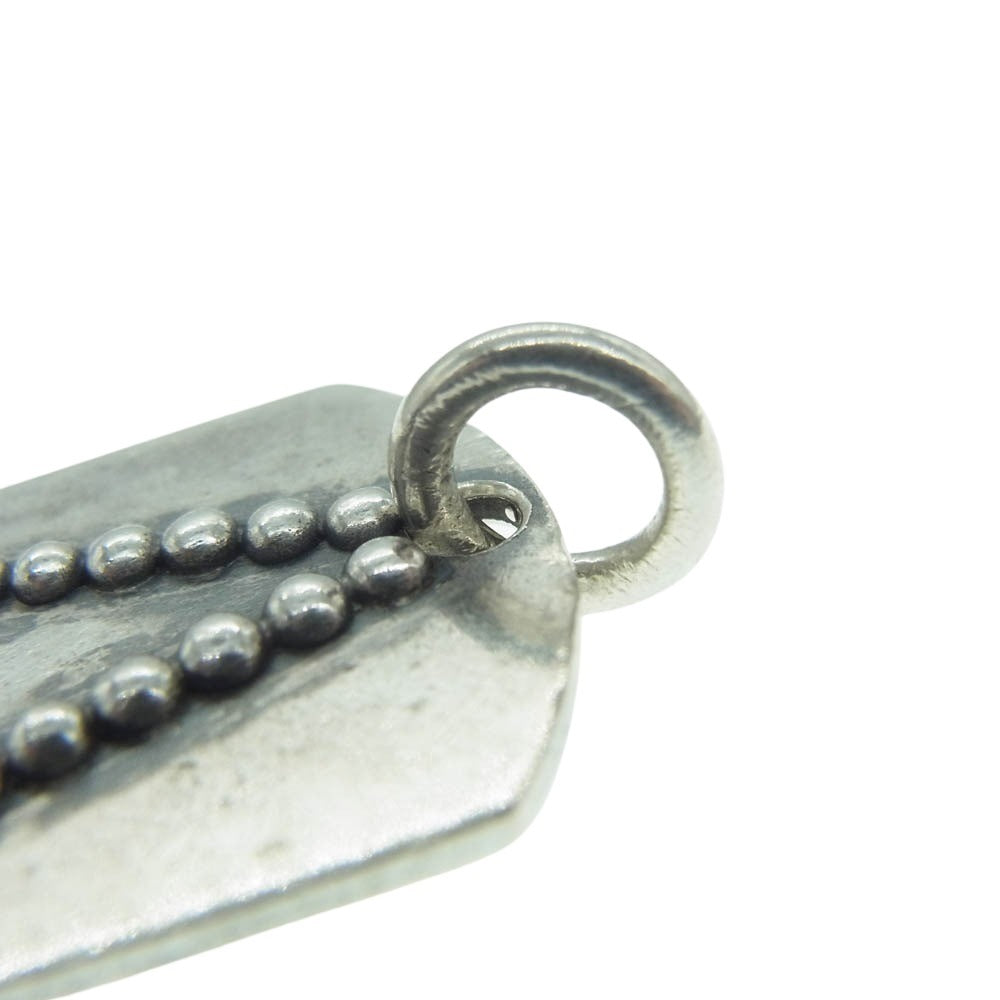 ARGENT GLEAM アージェントグリーム LIQUID ストーン ドッグタグ ペンダント トップ シルバー系【中古】