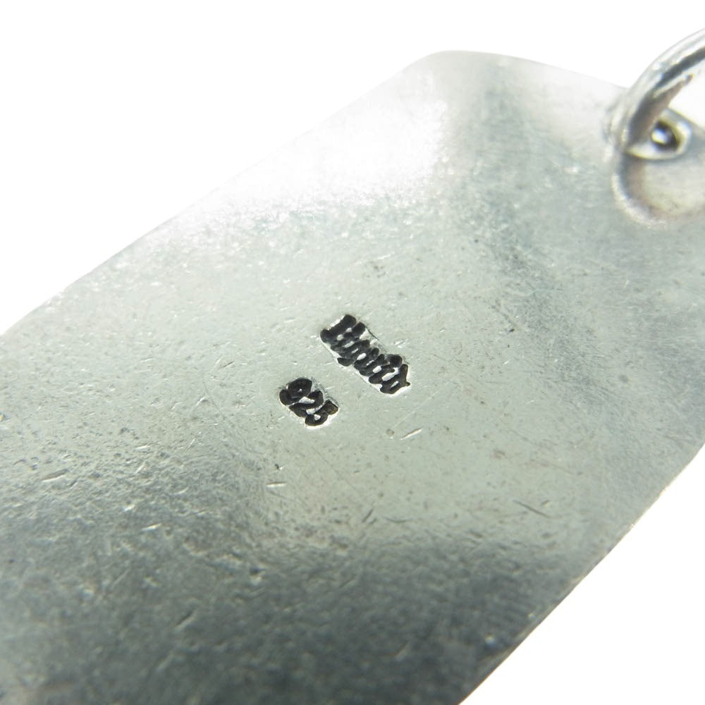 ARGENT GLEAM アージェントグリーム LIQUID ストーン ドッグタグ ペンダント トップ シルバー系【中古】