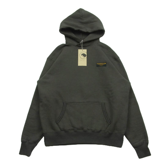 RATS ラッツ 23RTC-1003 CROSS NECK HOODIE BOLT ボルトプリント クロスネック プルオーバー パーカー カーキ系 KHAKI L【中古】