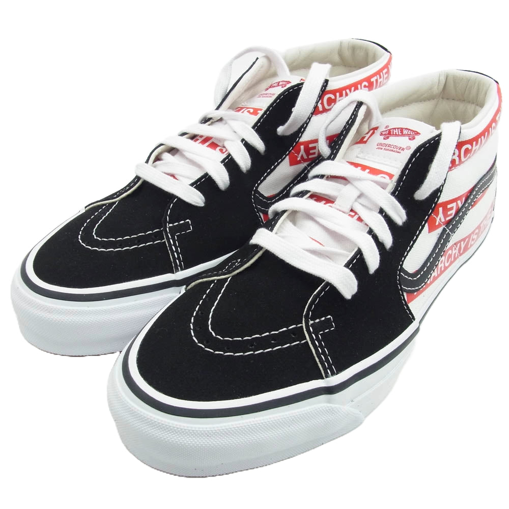 UNDERCOVER アンダーカバー UC1D9F04 OTW VANS バンズ SK8-MID ミッドカット スニーカー ブラック系 ホワイト系 レッド系 27.5cm【極上美品】【中古】