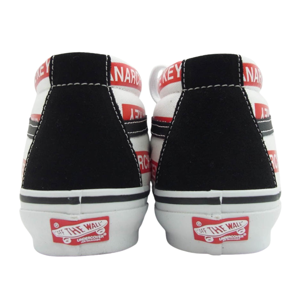 UNDERCOVER アンダーカバー UC1D9F04 OTW VANS バンズ SK8-MID ミッドカット スニーカー ブラック系 ホワイト系 レッド系 27.5cm【極上美品】【中古】