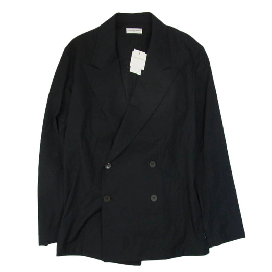 DRIES VAN NOTEN ドリスヴァンノッテン 24AW 242-020714-9294 ダブル シャツ テーラードジャケット ブラック系 S【極上美品】【中古】