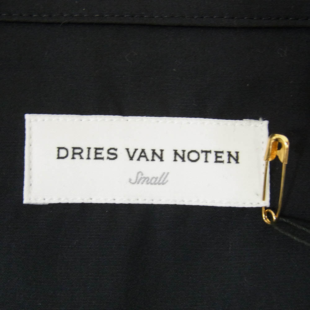 DRIES VAN NOTEN ドリスヴァンノッテン 24AW 242-020714-9294 ダブル シャツ テーラードジャケット ブラック系 S【極上美品】【中古】