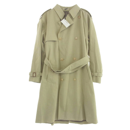 AURALEE オーラリー 24AW A24AC01YG WOOL CAVARLY TWILL LAMINATE TRENCH COAT ウール ギャバリー ツイル ラミネート トレンチコート ベージュ系 3【新古品】【未使用】【中古】