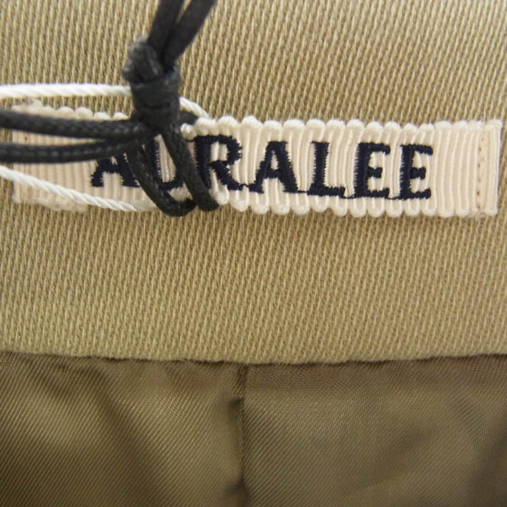 AURALEE オーラリー 24AW A24AC01YG WOOL CAVARLY TWILL LAMINATE TRENCH COAT ウール ギャバリー ツイル ラミネート トレンチコート ベージュ系 3【新古品】【未使用】【中古】