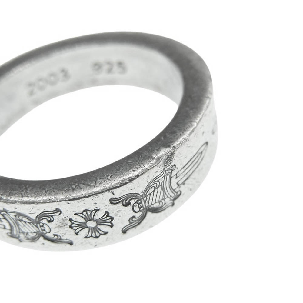 CHROME HEARTS クロムハーツ（原本無） 6mm SPACER DAGGER 6mm スペーサーダガー リング シルバー系 22号【中古】