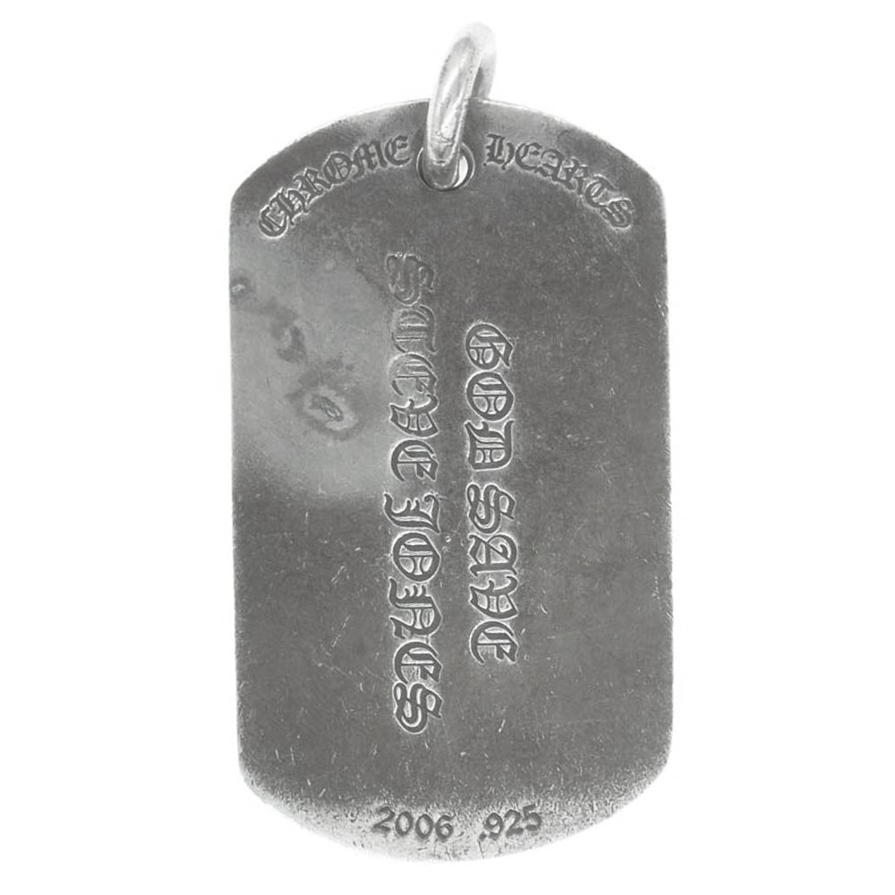 CHROME HEARTS クロムハーツ（原本無） D/TAG LRG UNION JACK ユニオンジャック ドッグタグ ラージドッグタグ ネックレス トップ シルバー系【中古】