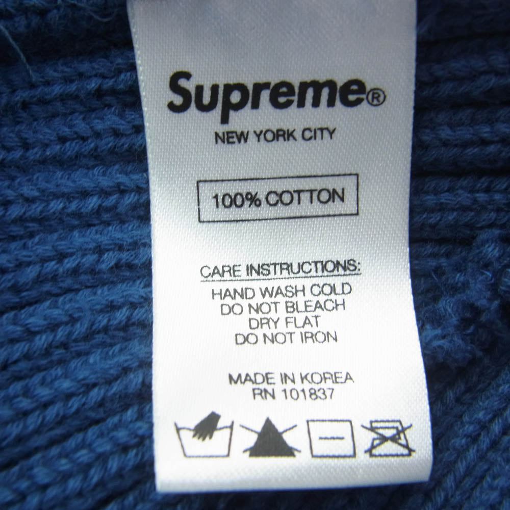 Supreme シュプリーム Small Box Logo Beanie スモール ボックスロゴ ビーニー ニット キャップ ブルー ブルー系【中古】