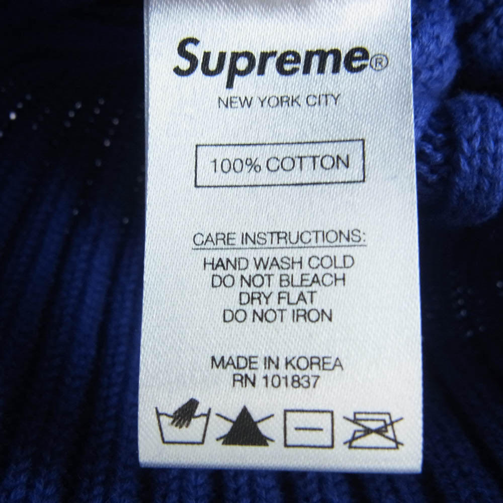 Supreme シュプリーム Small Box Logo Beanie スモール ボックスロゴ ビーニー ニット キャップ パープル ブルー系【中古】