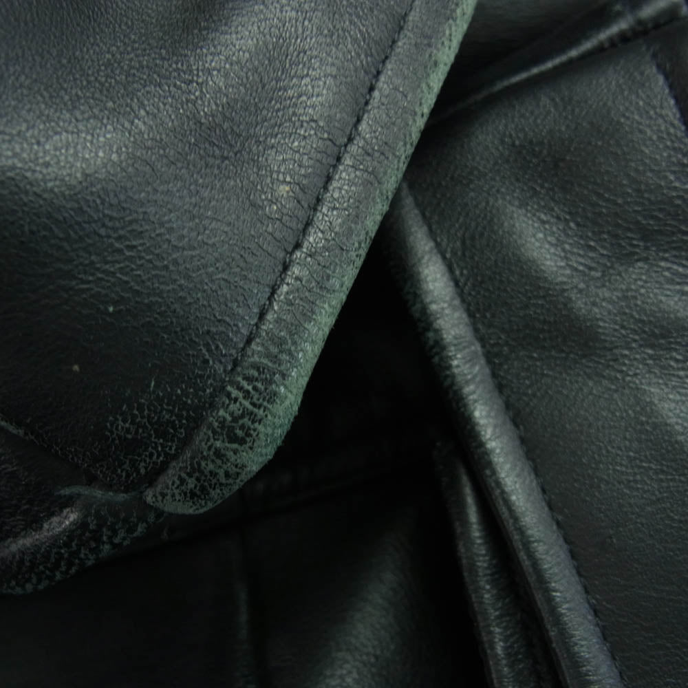 Supreme シュプリーム 18AW NP61807I × THE NORTH FACE Leather Mountain Parka レザー マウンテン パーカー レザー ジャケット ブラック系【中古】