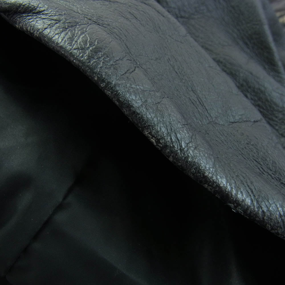 Supreme シュプリーム 18AW NP61807I × THE NORTH FACE Leather Mountain Parka レザー マウンテン パーカー レザー ジャケット ブラック系【中古】
