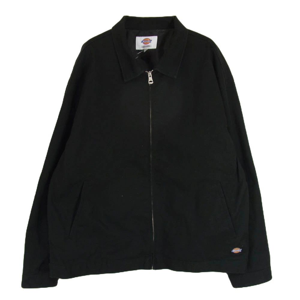 Dickies ディッキーズ EISENHOWER JACKET アイゼンハワー ジャケットジップアップ ブルゾン ブラック系 L【中古】