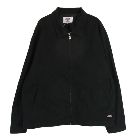 Dickies ディッキーズ EISENHOWER JACKET アイゼンハワー ジャケットジップアップ ブルゾン ブラック系 L【中古】