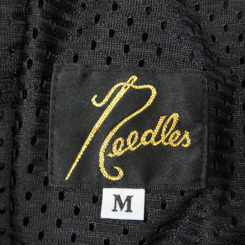Needles ニードルス NS1690 × THE GALLERY BOX 別注 TRACK PANT-C/PE VELOUR ザ ギャラリー ボックス トラック パンツ ベロア ボトムス スラックスジャージ ブラック系 M【中古】