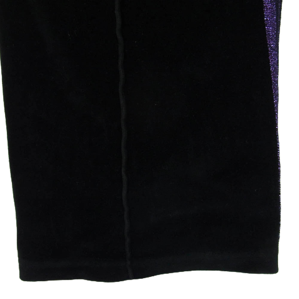 Needles ニードルス NS1690 × THE GALLERY BOX 別注 TRACK PANT-C/PE VELOUR ザ ギャラリー ボックス トラック パンツ ベロア ボトムス スラックスジャージ ブラック系 M【中古】