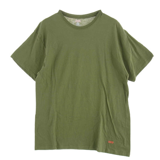 Supreme シュプリーム 22SS × Hanes Tagless Tee ヘインズ パック Tシャツ 半袖 カットソー カーキグリーン系 L【中古】