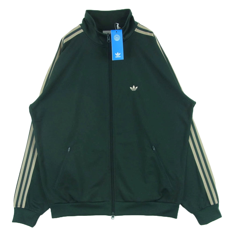 adidas アディダス 23AW IN1001 BECKENBAUER TRACKSUIT トラック ジャケット ダブルジップ ジャージ ダークグリーン系 L【中古】