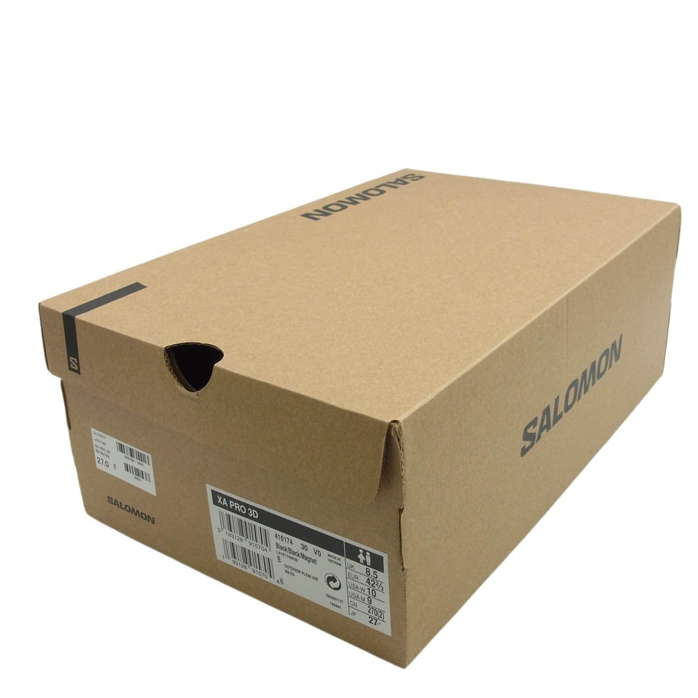 salomon サロモン 416174 XA PRO 3D ローカット スニーカー ブラック系 27cm【中古】