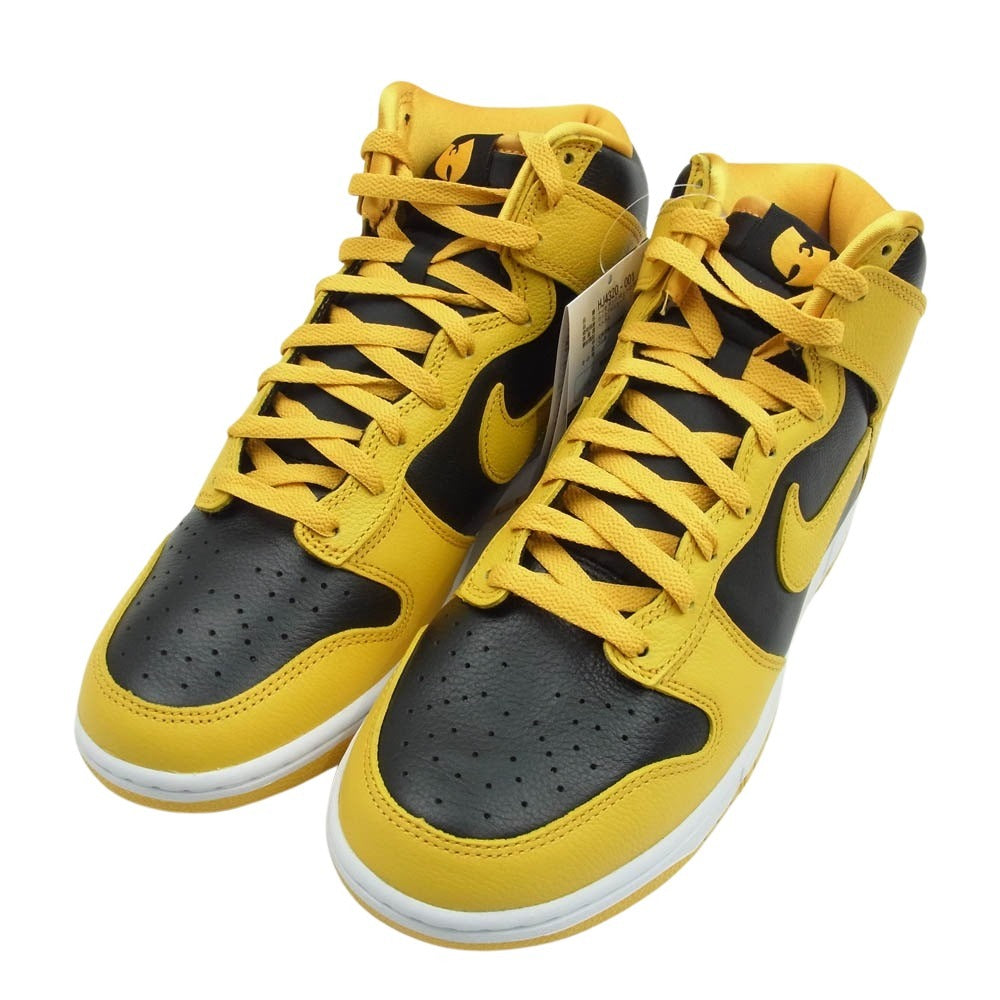 NIKE ナイキ HJ4320-001 × Wu-Tang Clan DUNK HIGH RETRO HJ4320-001 ウータン ダンクハイ レトロ ハイカット スニーカー ブラック系 イエロー系 27.5cm【新古品】【未使用】【中古】