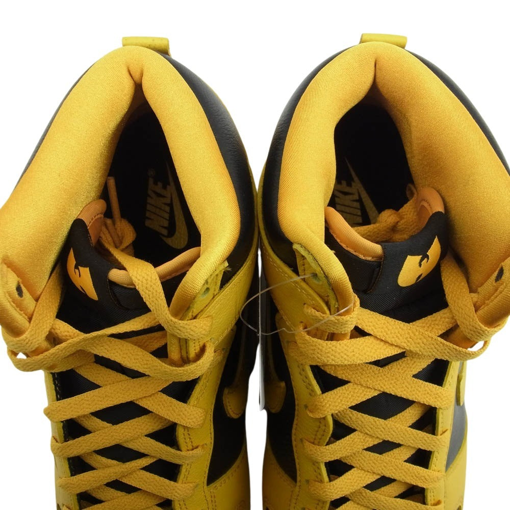 NIKE ナイキ HJ4320-001 × Wu-Tang Clan DUNK HIGH RETRO HJ4320-001 ウータン ダンクハイ レトロ ハイカット スニーカー ブラック系 イエロー系 27.5cm【新古品】【未使用】【中古】