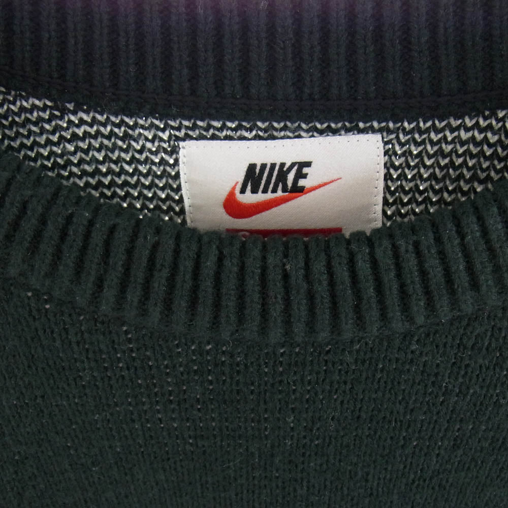 Supreme シュプリーム 19SS BV7549-010 Nike Swoosh Sweater White ナイキ スウッシュ スウェット セーター ブラック系 L【中古】