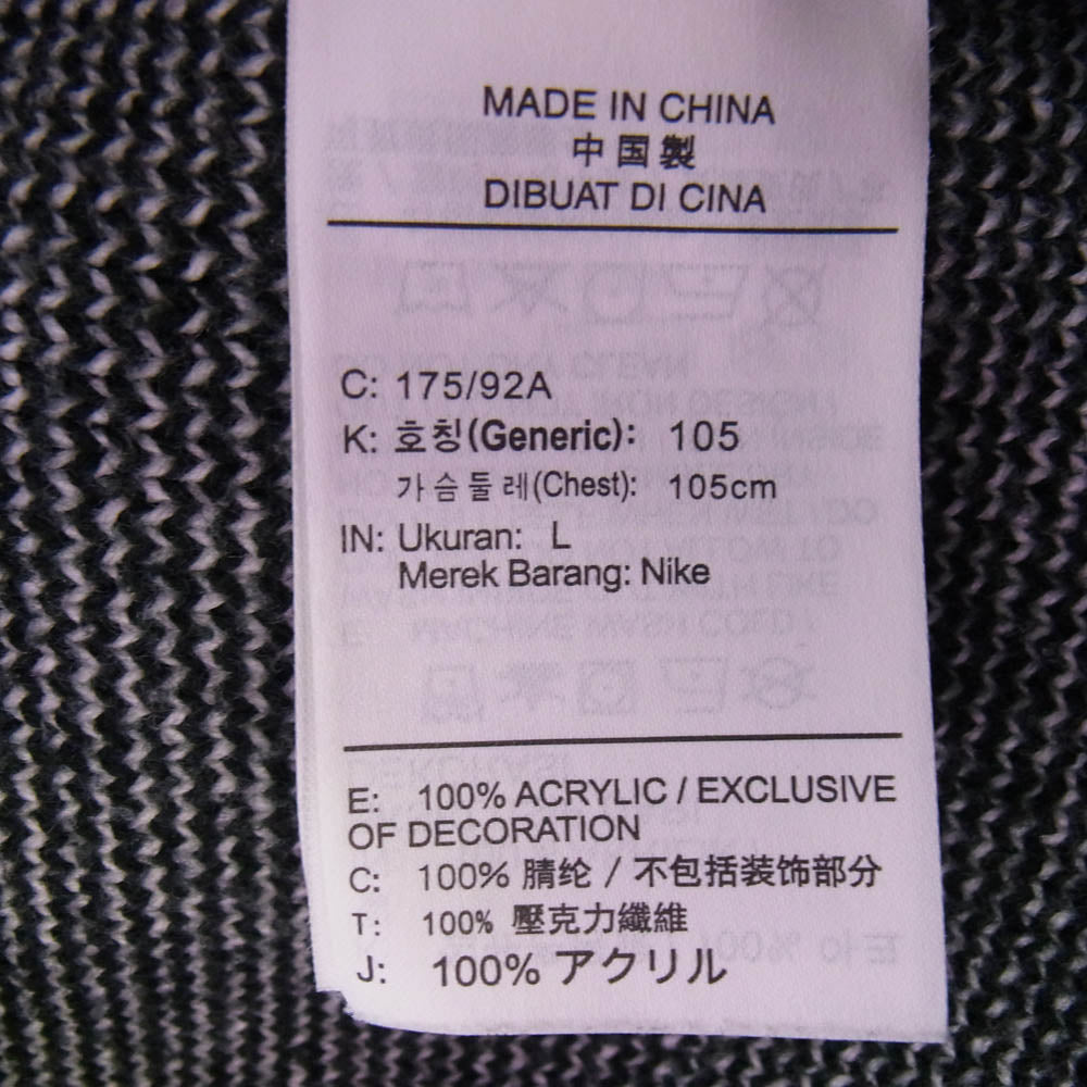 Supreme シュプリーム 19SS BV7549-010 Nike Swoosh Sweater White ナイキ スウッシュ スウェット セーター ブラック系 L【中古】